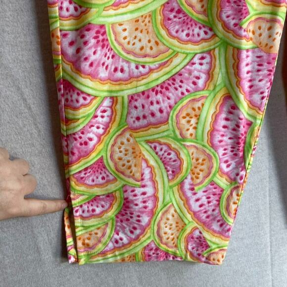 Vintage Talbots Womens Watermelon Capri Pants Size 14 Petite Summer Vacation - Picture 3 of 11